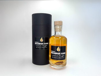 Condiment vinaigre balsamique blanc  &agrave; la truffe